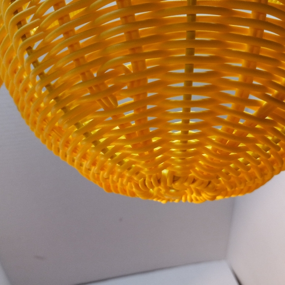 Ciroa Tier Summer Pineapple Resin Wicker Rattan Woven Fruit Vegetable Basket - Picture 7 of 16